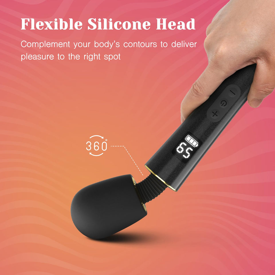 Tracy's Dog Vibrator Wand Massager - Mini Vibrating Wand for Clitoral Stimulation, Travel-Friendly Adult Toys with 9 Vibrations