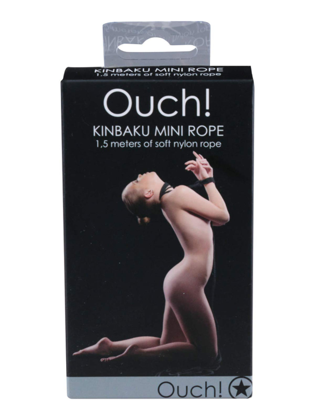 Ouch! Kinbaku Mini Bondage Rope, Black
