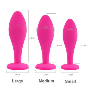 Anal Plug Anal Sex Toys,3pcs Butt Plug Jeweled Anal Plugs Silicone Anal Toys Anal Training Kit Adult Sex Toys Games Butt Plug,Pe