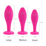 Anal Plug Anal Sex Toys,3pcs Butt Plug Jeweled Anal Plugs Silicone Anal Toys Anal Training Kit Adult Sex Toys Games Butt Plug,Pe