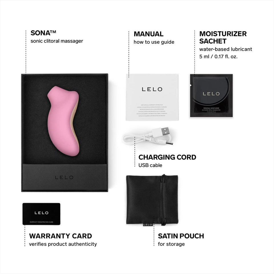 Lelo Sona Sonic Massager, Woman Sex Toy, Waterproof Suction Toy For Woman, Rechargeable Clitoral Stimulator, Discreet Vibrator,