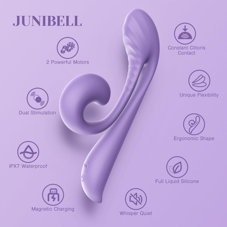 Tracy 's Dog Clitoral Kissing G Spot Rabbit Vibrator, Adult Toys for Double Stimulation with 10 Vibrations, Flexible Sex Toy wit