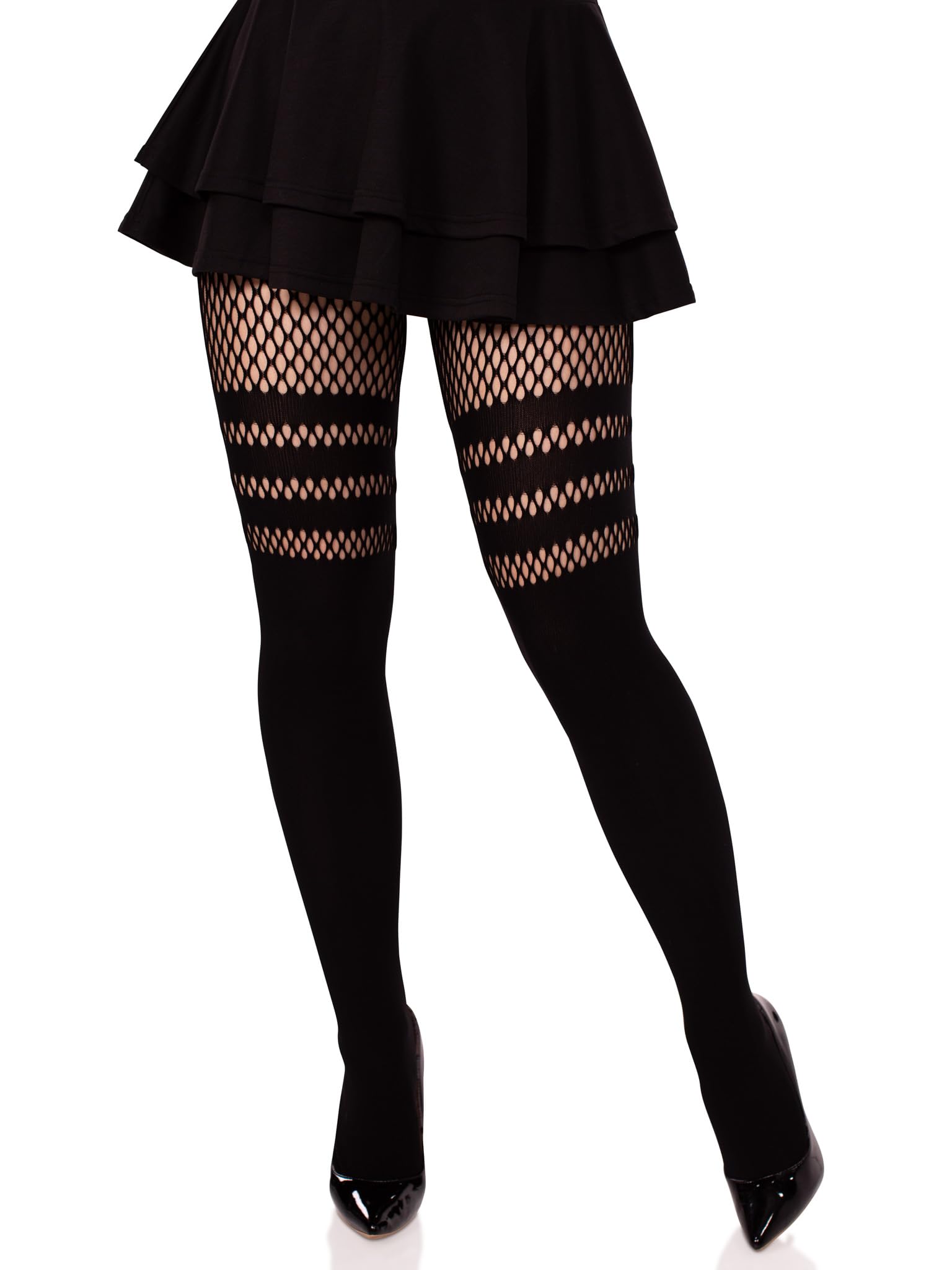 Seamless opaque faux thigh hig