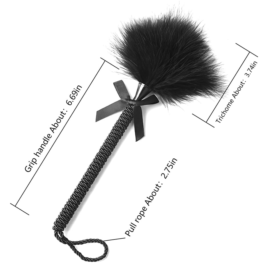 Sex Feather SM Feather Ticklers Spanking &Teasing Sexy Multifunctional Feathers Accessories SM Flirting Feather Black