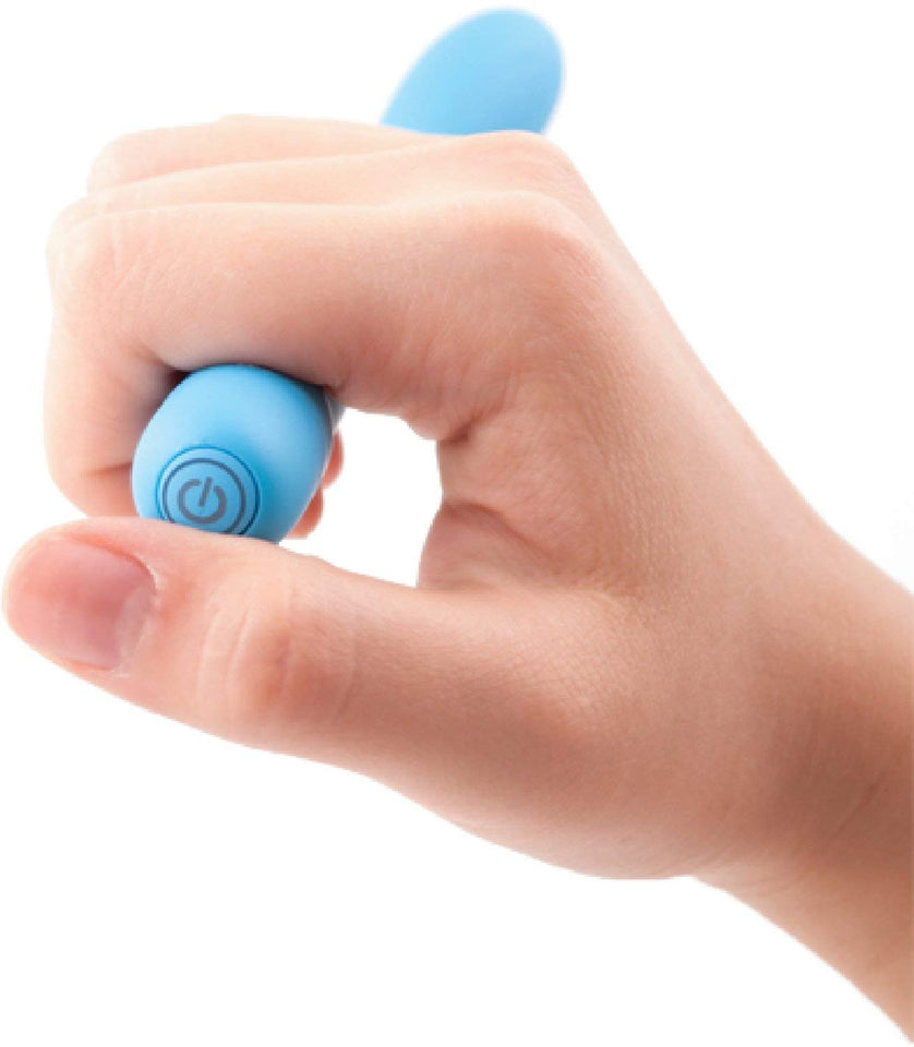 B Swish Bgee Curved Vibrator, Aqua, 7''