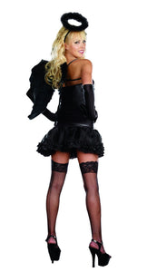 Dreamgirl Sexy Dark Angel Costume Adult Large Black