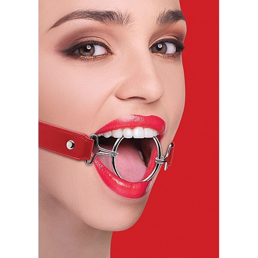 Ouch! Ring Mouth Gag, Red, X-Large