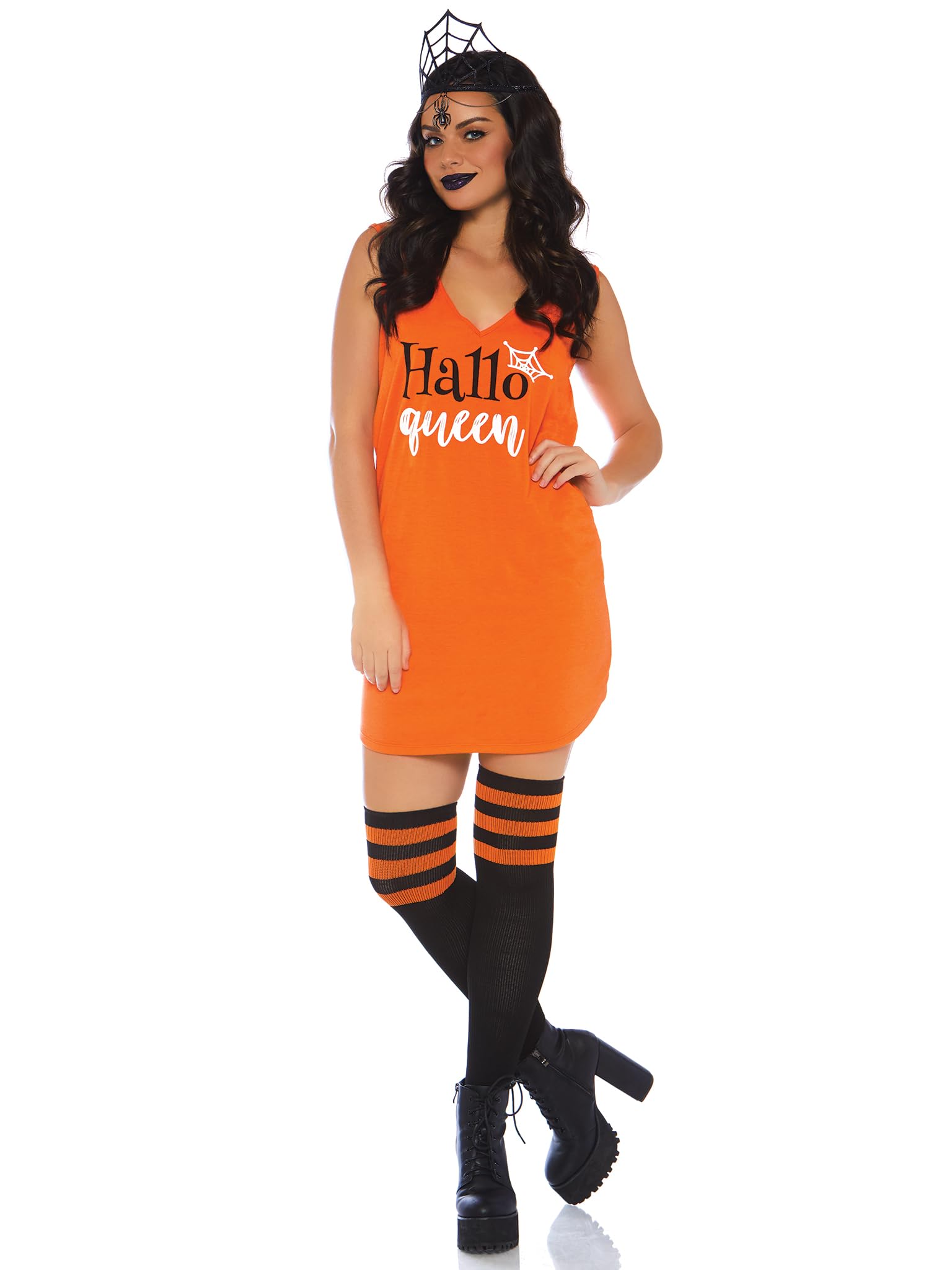 Leg Avenue Halloqueen jersey dress Orange Color