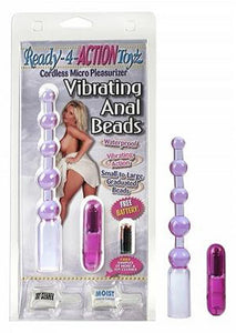 Ready-4-Action Vibrating Anal Beads, Lavender