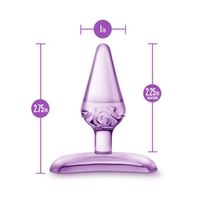 Blush Play With Me  Jolly Plug  Petite 275 Anal Plug  Tapered Head For Easy Insertion Perfect For Beginners  Base Anchor