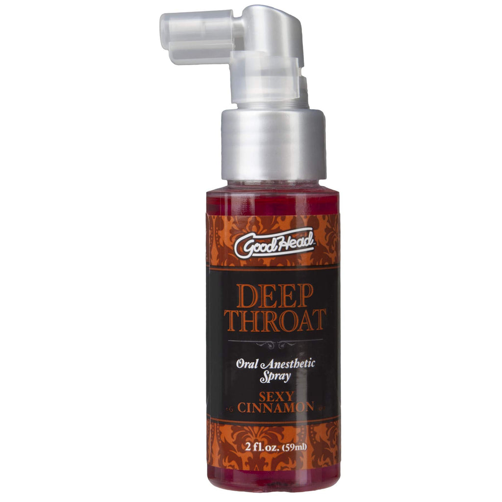 Doc Johnson GoodHead - Deep Throat Spray - Numbs Throat - Relaxes Gag Reflex - Sexy Cinnamon - 2 fl. oz.(59 ml)