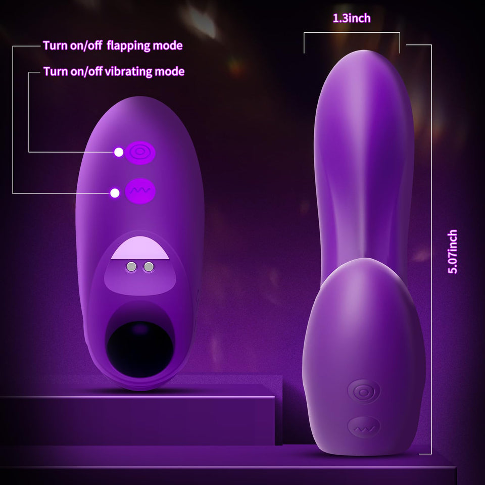 G Spot Vibrator Women Sex Toys Finger Vibrators 10 Powerful Vibrating & 10 Flapping Clitoral Stimulator Female Sex Toy Adult Toy