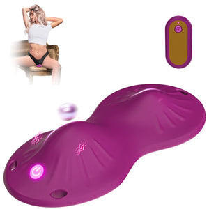 Wearable Panty Vibrators Sex Adult Toys and Games, Rose Women Mini Vibrator with 10 Vibration Modes Vibrating Panties Panty Clit