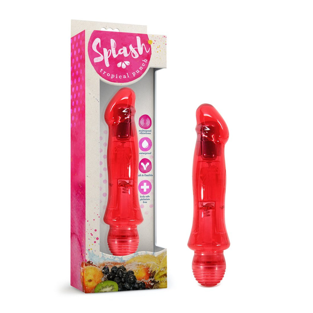 Multi Speed Soft Flexible Vibrator - G Spot Stimulator - Waterproof - Sex Toy For Women - Sex Toy For Adults (Red)