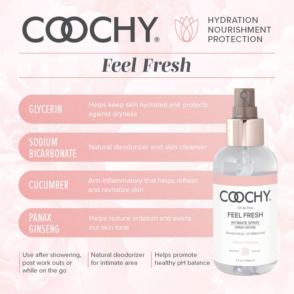 Coochy Intimate Feminine Spray For All Day Fresh Scent & Odor Protection | Made From Natural Deodorizing & Essential Oils | Main
