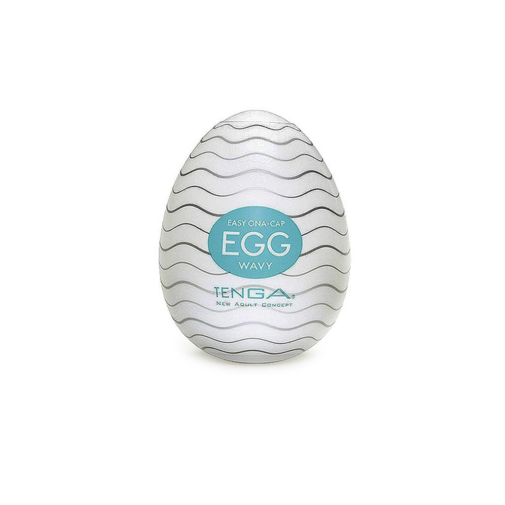 Tenga Egg-001 Wavy Easy Beat Egg Portable Male Masturbator