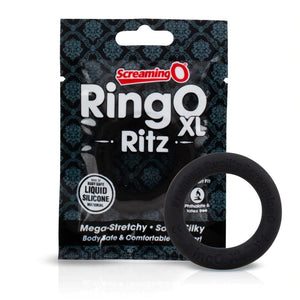 Screaming O Ringo Ritz Xl Mega Stretchy Silicone Cock Ring (Blue)
