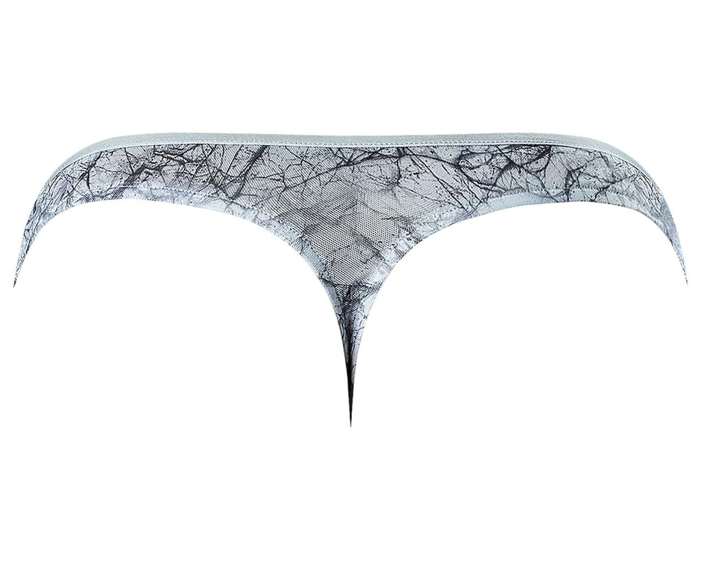 Marble Mesh Mini Thong Light Blue L/Xl