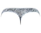 Marble Mesh Mini Thong Light Blue L/Xl