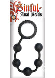 Nasstoys Sinful Anal Beads, Black, 4.25 Ounce