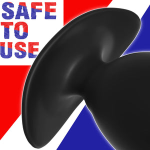 MEBAULT Anal Plug Butt Plug with Safe Curved Base Prostate Massager Dilator Sex Toy for Women Men Masturbation (M)