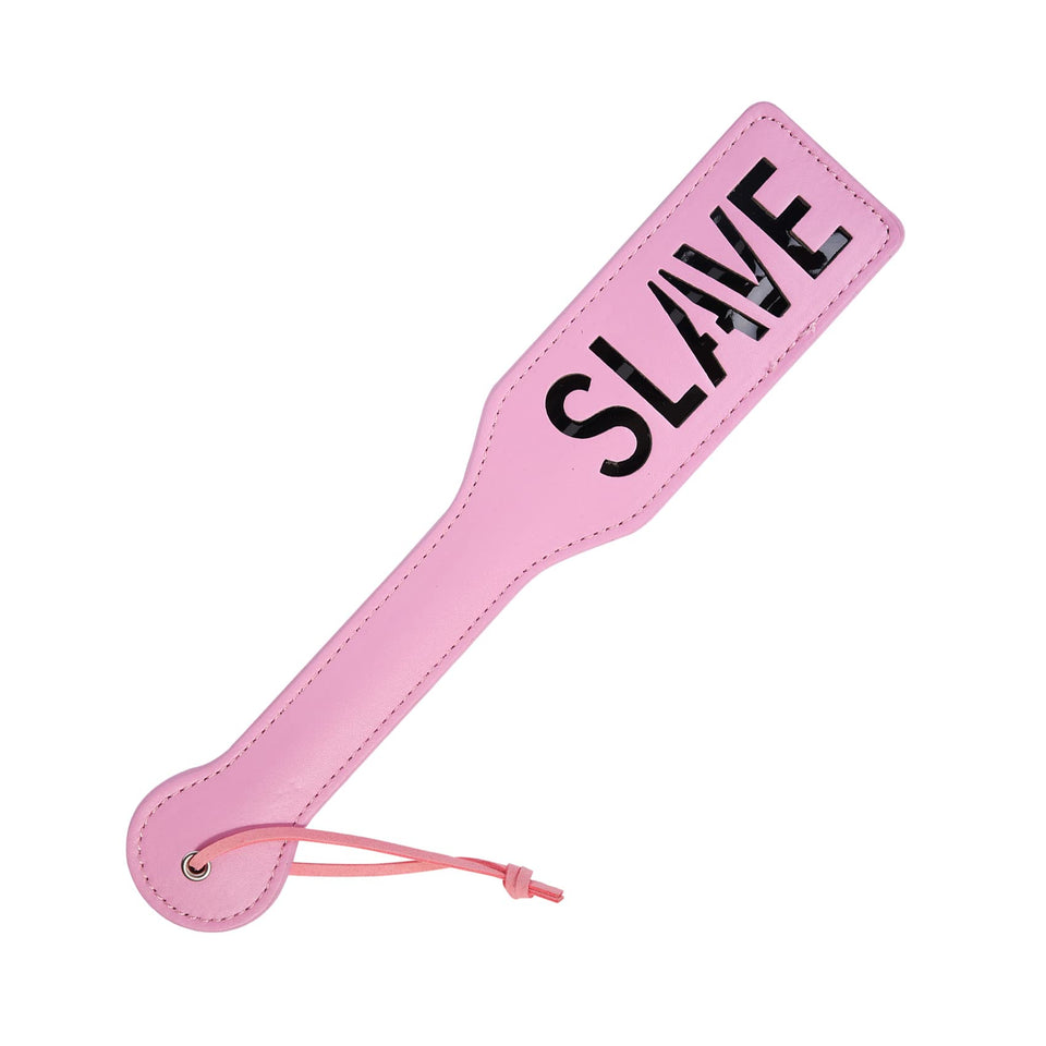 VENESUN Faux Leather Slave Spanking Paddle for Sex Play, 12.8inch Total Length Paddle for Adults, Pink