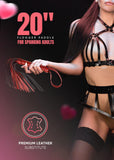 DERINODEM BDSM Sex Set Flogger 20'' Crop 18'' Adult Sex Play Adult Bondage Set Whip, Leather Sex Crop, BDSM Set Sex Paddle BDSM