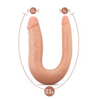 Blush Novelties Doctor Double - 12 Inch Double Dildo - Platinum Cured Purio Silicone - Ultrasilk Smooth - U Shaped For Easy Thru