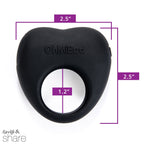 Ohmibod Lovelife Share Couples Ring - Vibrating Ring - Persononal Massager - Black