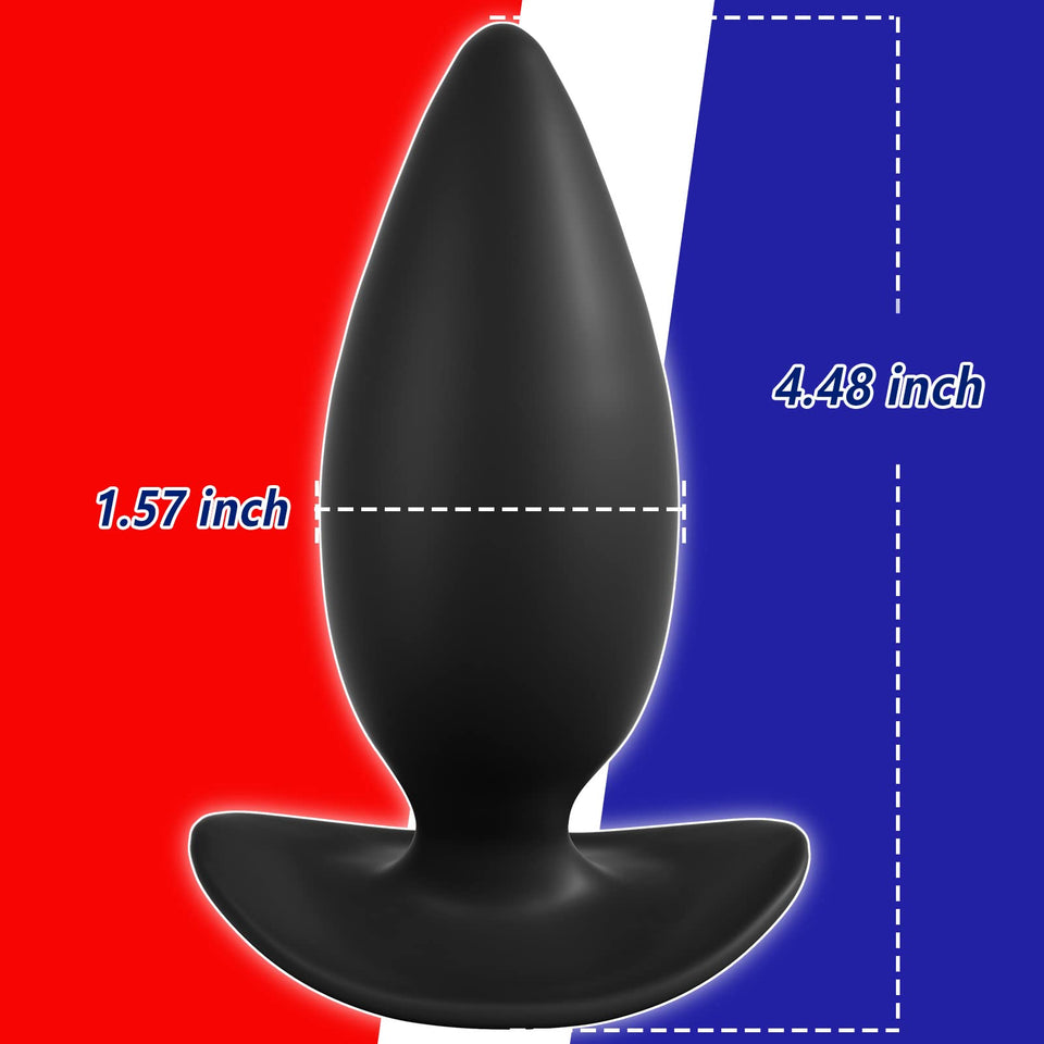 MEBAULT Anal Plug Butt Plug with Safe Curved Base Prostate Massager Dilator Sex Toy for Women Men Masturbation (M)