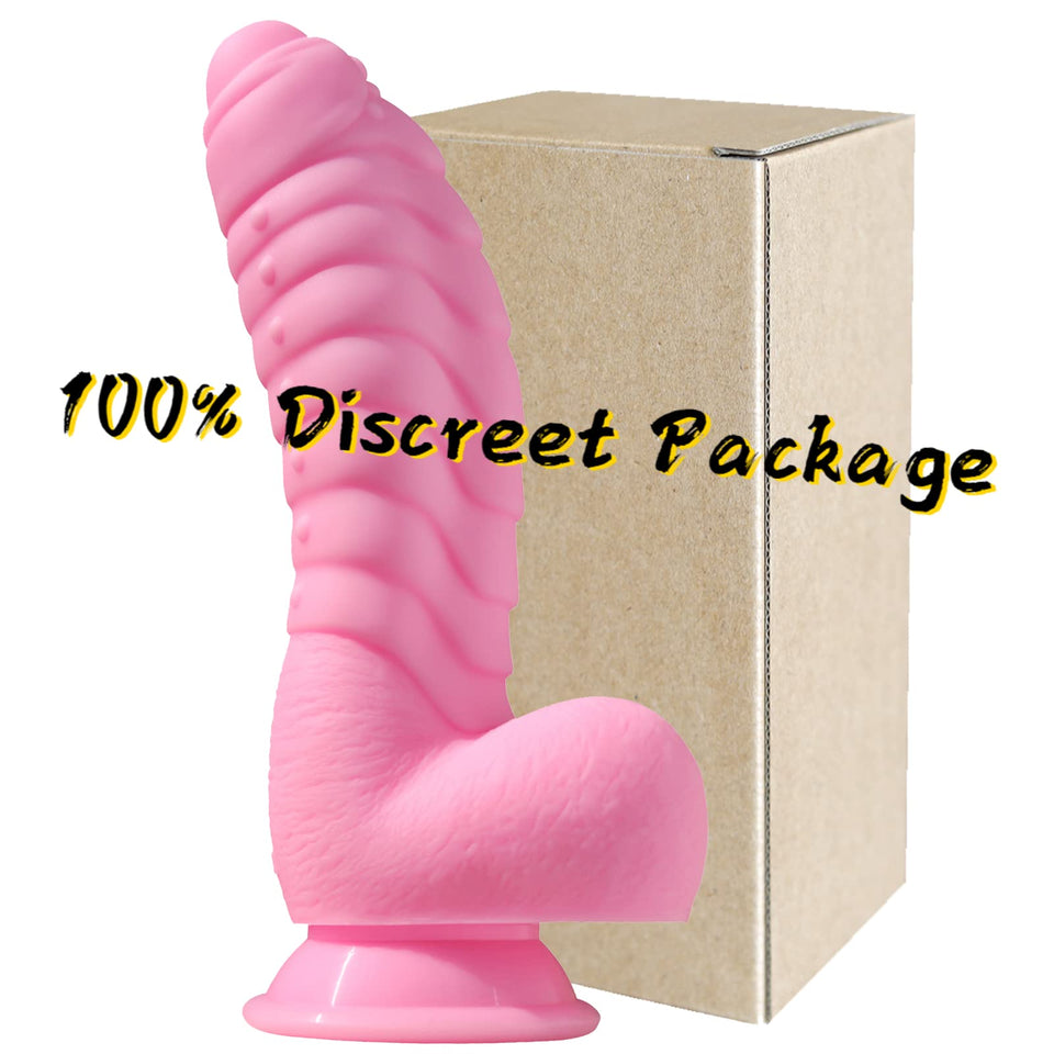 LZYAA 8.5Inch Realistic Dildo Soft Liquid Silicone Material No Any Smell Adult Sex Toys Thick Penis Strong Suction Cup for Hand-