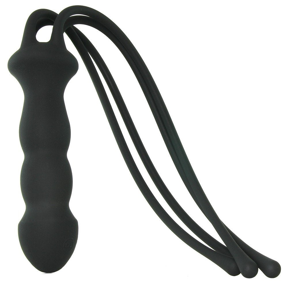 Kink By Doc Johnson The Quad Premium Silicone Whip, Black