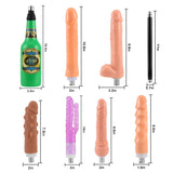 Jessky Automatic Sex Machine, 3Xlr Connector Love Machine Adjustable Adult Sex Toys With 8 Attachments For Couples Men And Women