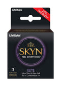 Skyn Elite 3 Pack Non-Latex Lubricated Condoms, 3 Count