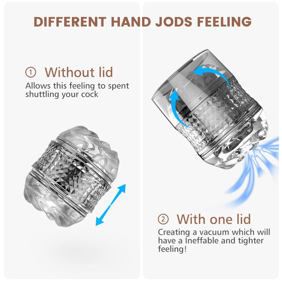 Manual Sucking Male Adult Sex Toys, Penis Stroker,Open Ended Male Masturbator Pocket Pussy Sleeve for Men,Masturbation Cup for M