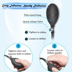 Sex Toys Silicone Inflatable Butt Anal Plug with Pump BDSM Anal Plug Expansion Training Kit Stimulation Anal Pump Plug Buttplug