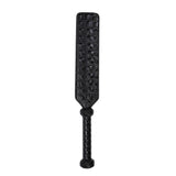 alisikee Faux Crocodile Leather Spanking Paddle for Adult Sex Toys, 16.3in Faux Leather Bondage Sexual Paddles BDSM Set, Black