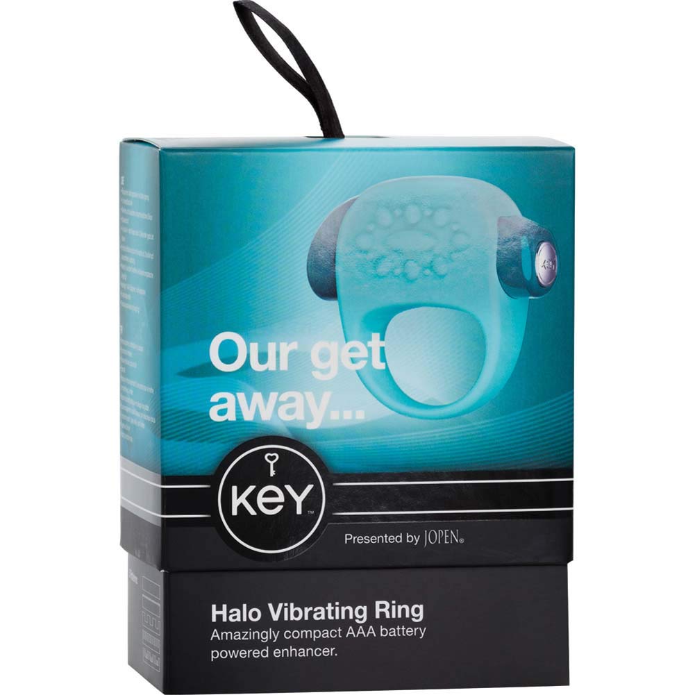 Calexotics Jopen Key Halo Vibrating Ring - Robin Egg Blue