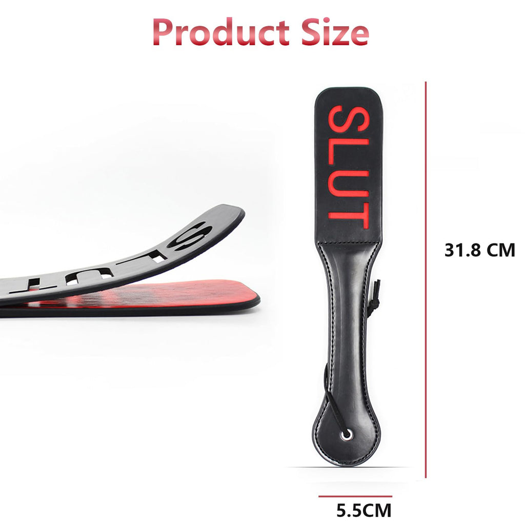 Faux Leather Slut Spanking Paddle for Sex Play,12.5inch Sex Paddle Leather Slut Spanking Paddle for Sex Play,Sex Paddle Role Pla