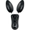 Nasstoys Ebony Ivory Dual Vibrating Remote Control Eggs, Black