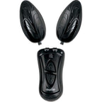 Nasstoys Ebony Ivory Dual Vibrating Remote Control Eggs, Black