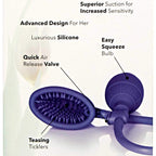 California Exotic Novelties Silicone Clitoral Pump, Purple