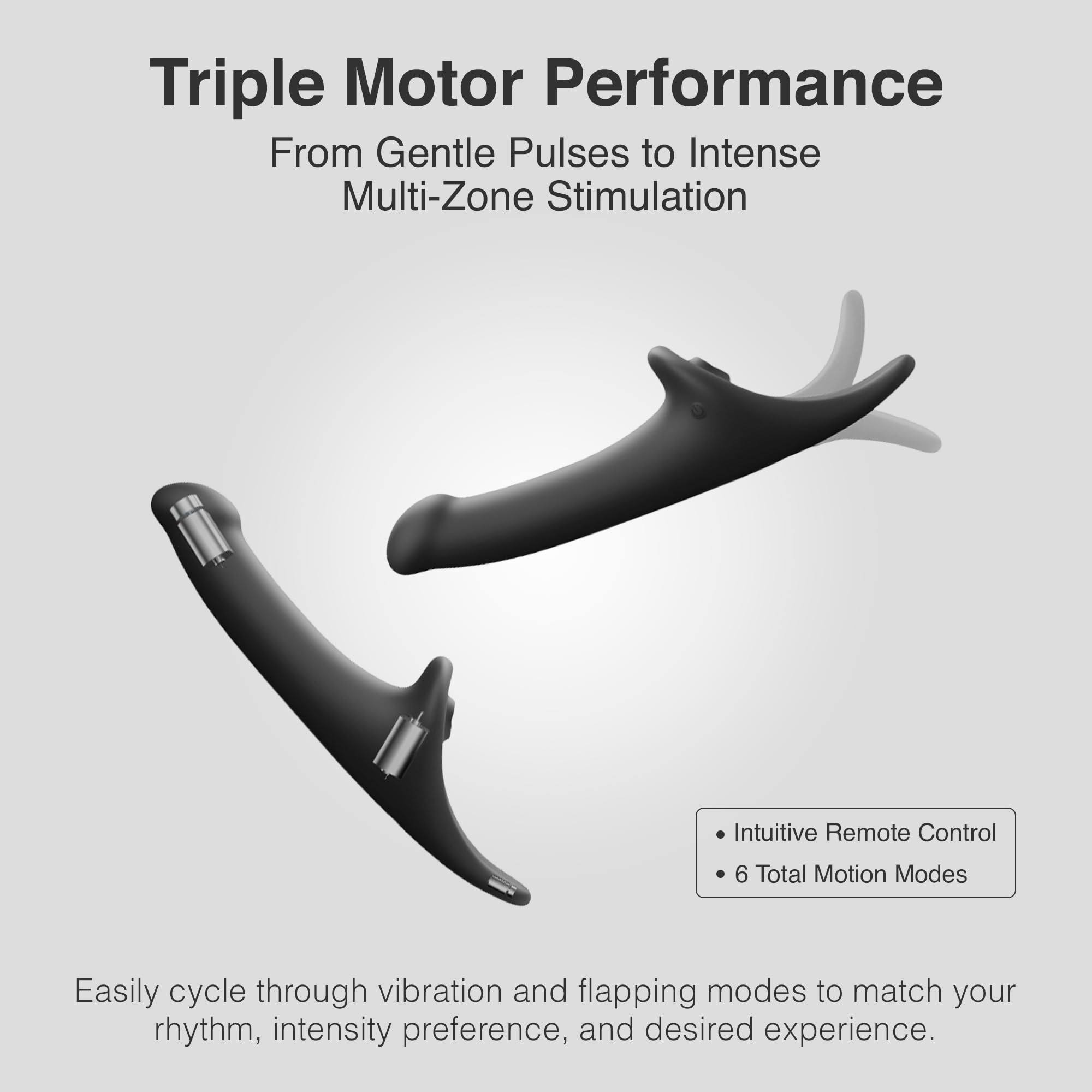 Strap-On-Me Multi Orgasm Dildo Medium Bk