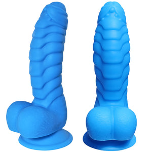 LZYAA Realistic Dildo, Liquid Silicone Material No Any Smell Adult Sex Toys Penis, Strong Suction Cup for Hand-Free 2 Balls G-Sp