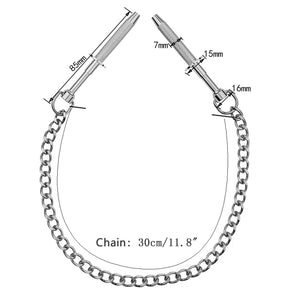 Nipple Clamps SM Sex Toy, Nipple Clamps Toys with Chain Necklace, Nipple Clamps Sex Pleasure Women for Couples BDSM Erotic Extre