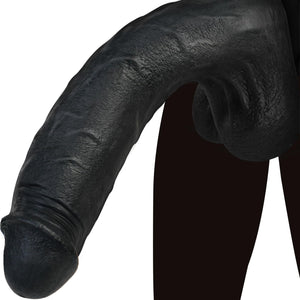 Sex Toys Realistic Huge Dildo - 10.8 Inch Thick Black Dildos with Strong Suction Cup, Coocfan Lifelike Silicone Big Giant Plug f