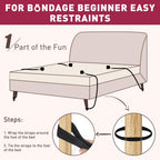 Sex Toys Bondage BDSM Restraints, Couples Sex Toys Bondage Restraints BDSM Kit, 75 ' ' Adjustable Bed Restraints Sex Straps Set