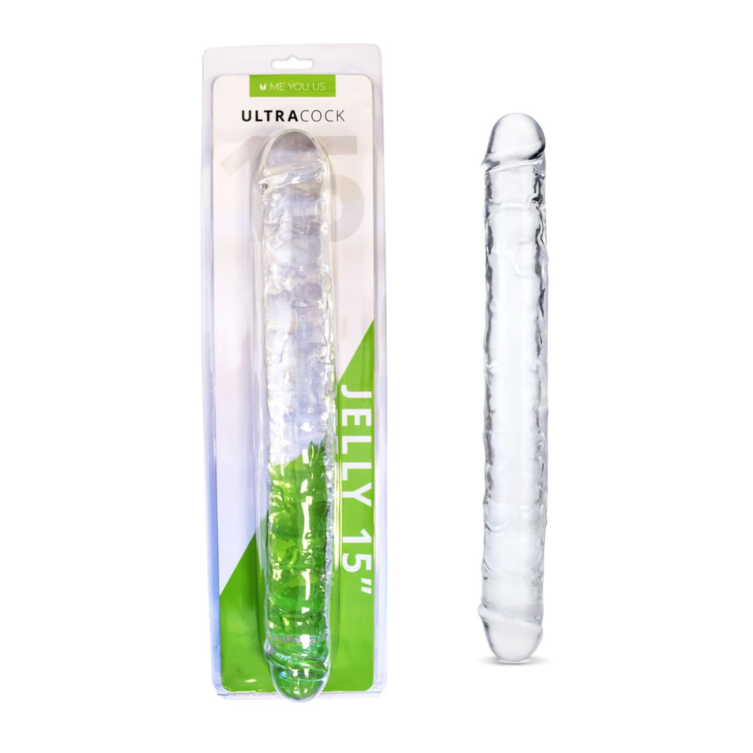 Me You Us Ultracock 15In Jelly Dbl Clear
