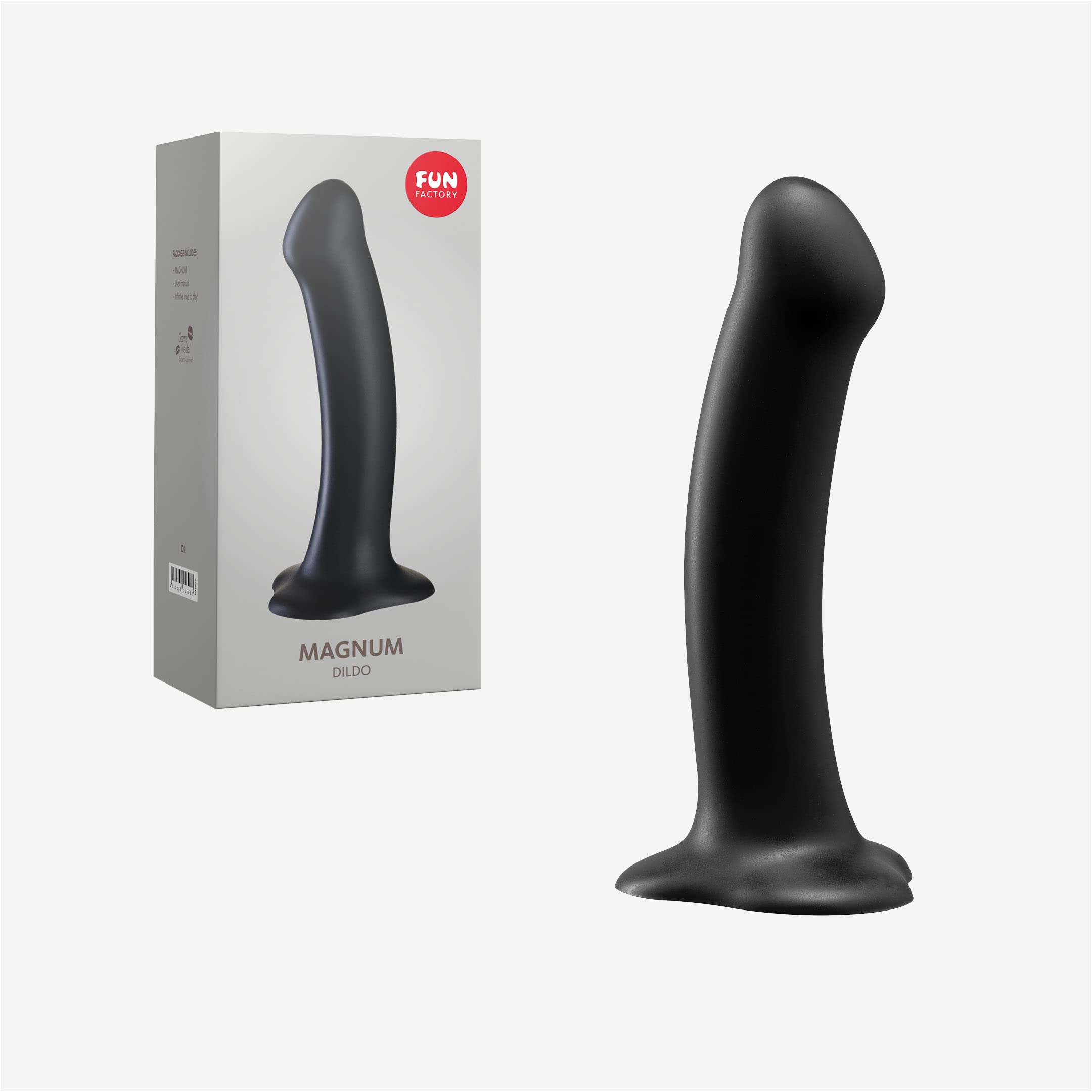 Fun Factory Adult Toys  Magnum Suction Cup Dildo  Strap On Adult Sex Toy  Dildo For Women  Men  And Couples Magnum Black