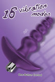 Vibrating Anal Beads Butt Plug Flexible Silicone 16 Vibration Modes Graduated Design Anal Sex Toy Waterproof Bullet Vibrator for